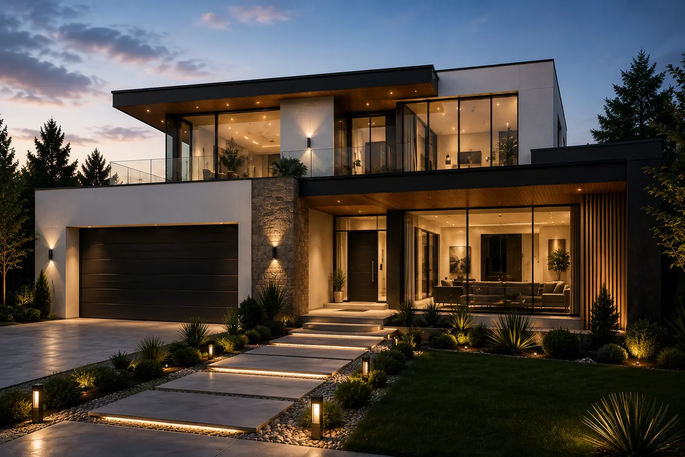 Real estate website design concept